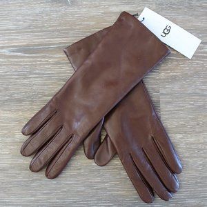 UGG NWT WOMEN'S LEATHER‎ NIXIE CASHMERE LINED GLOVE